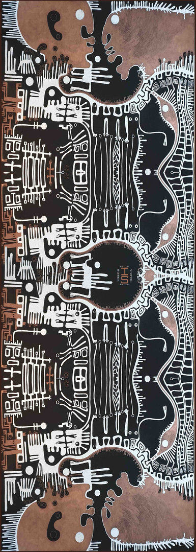 Schal "Maya" 70 x 200 cm. Kunst zum Tragen.