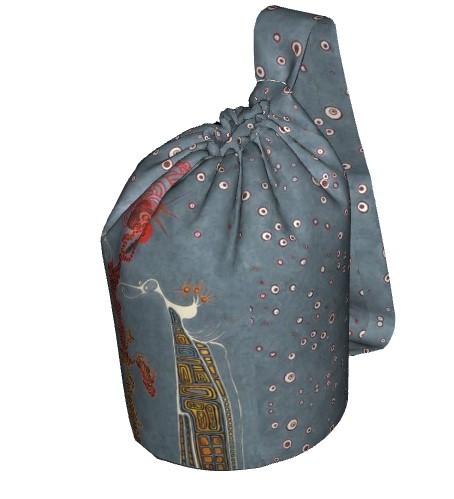 Ausgefallenes designer Rucksack "Afrika" mit einem Schulterriemen in 2 Größen. Kunst zum Tragen.