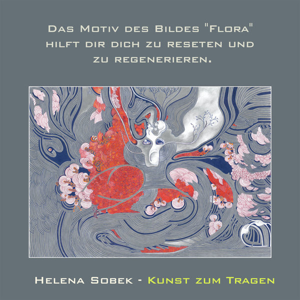 Ausgefallene Designer Tasche Unikat "Flora" aus Neopren. Einzigartig und geräumig.